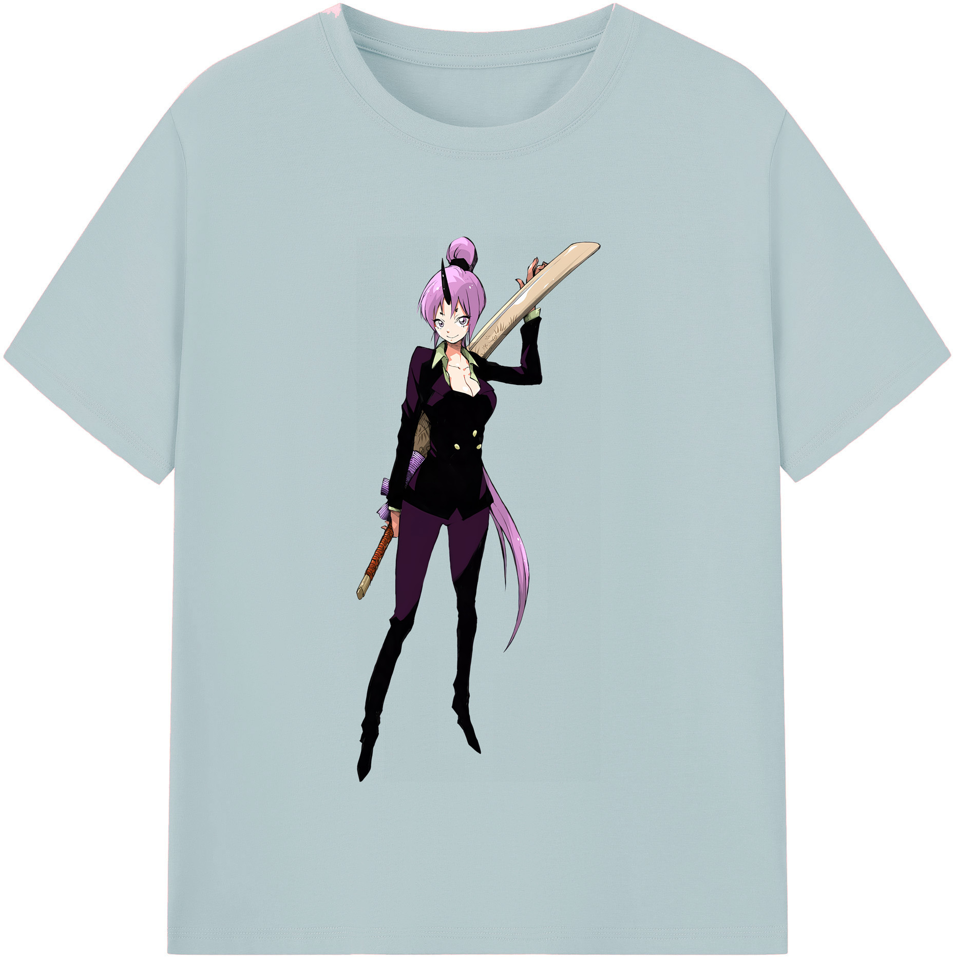 （画像用） 転スラ Regarding Reincarnated to Slime 綿100％半袖Tシャツ（フロントプリント）